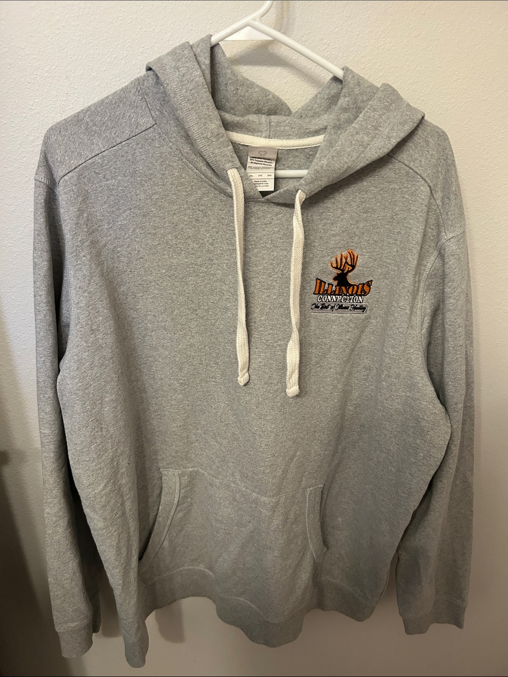 Gray Hoodie Sweatshirt - Illinois Connection Hunting